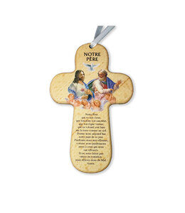 ''Notre Père" wooden cross (French)