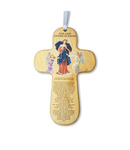 ''Mary Undoer of Knots'' wooden cross