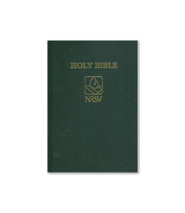 Société Biblique / Bible Society Holy Bible NRSV : Couverture rigide verte (anglais)