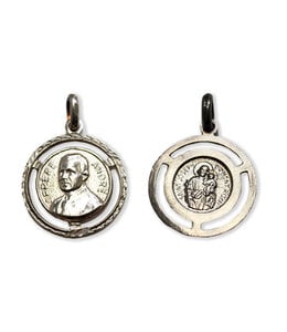 Brother André and Saint Joseph medal in silver 925
