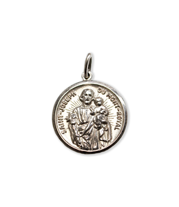 Médaille de saint Joseph en argent 925