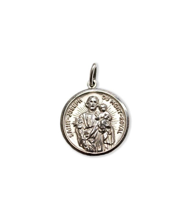 Médaille de saint Joseph en argent 925