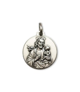 Médaille de saint Joseph en argent 925