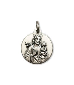 Saint Joseph medal in silver 925