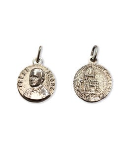 Brother André and the Oratory medal in silver 925
