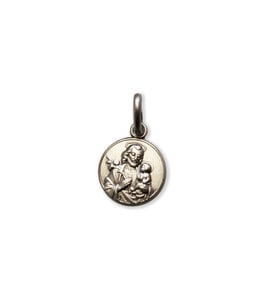 Medal of Saint Joseph and Christ Child, sterling silver 925