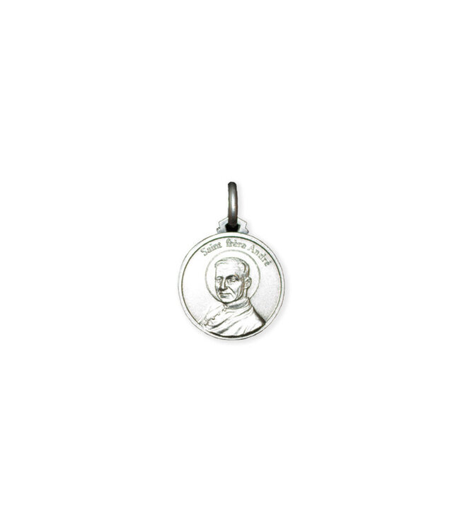 Saint Brother André large medal in silver 925