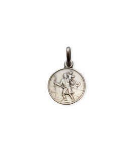 Saint Christopher small medal in 925 silver