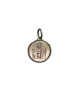 Holy Family medal in silver 925