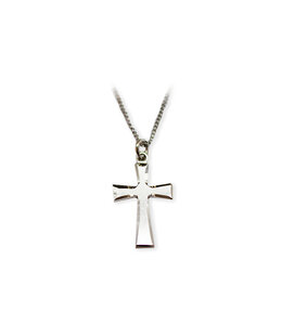 McVan McVAn Brushed silver chain and cross
