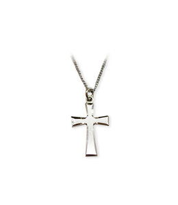 McVan McVAn Brushed silver cross with chain