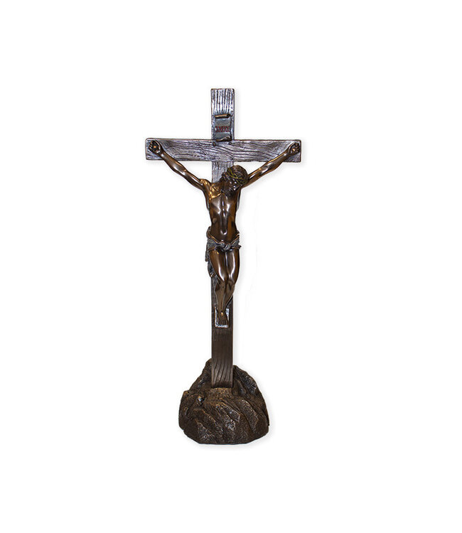 Crucifix on detachable base
