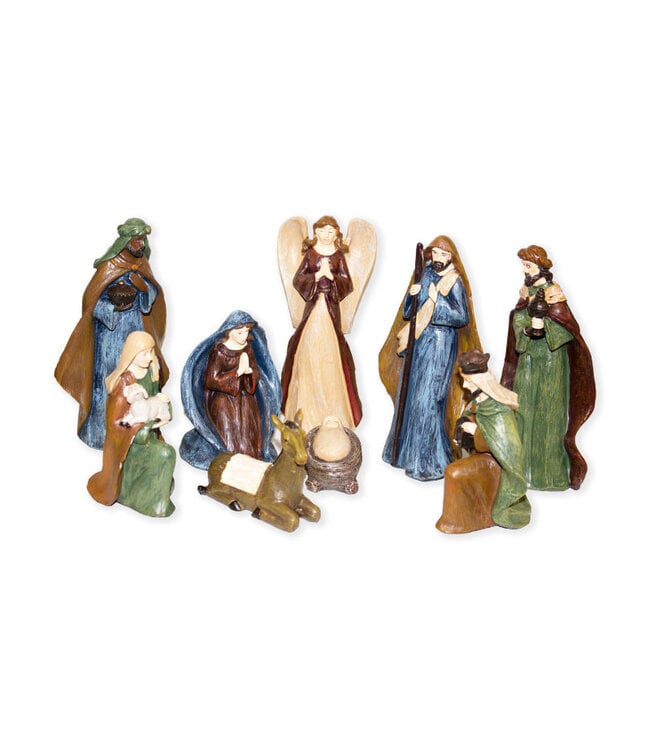 Natural colored Nativity scene