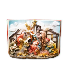 Nativity scene in an open book