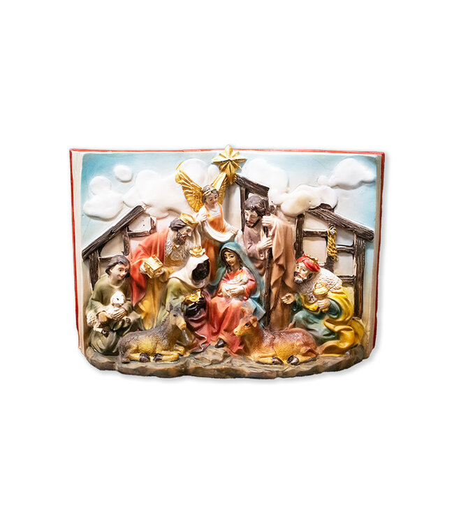 Créche dans un livre ouvert