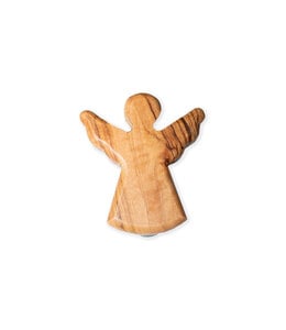 Olive wood Angel of Comfort clip