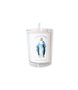 Chandelles Tradition / Tradition Candles Virgin Mary votive candle (french)