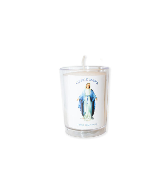 Chandelles Tradition / Tradition Candles Virgin Mary votive candle  (french)