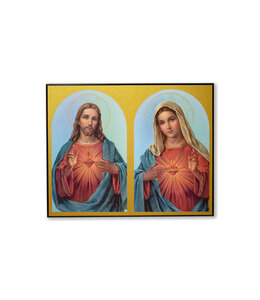 Icône sacré-coeur de Jésus / sacré-coeur de Marie