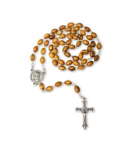 Olive wood Saint Brother André rosary