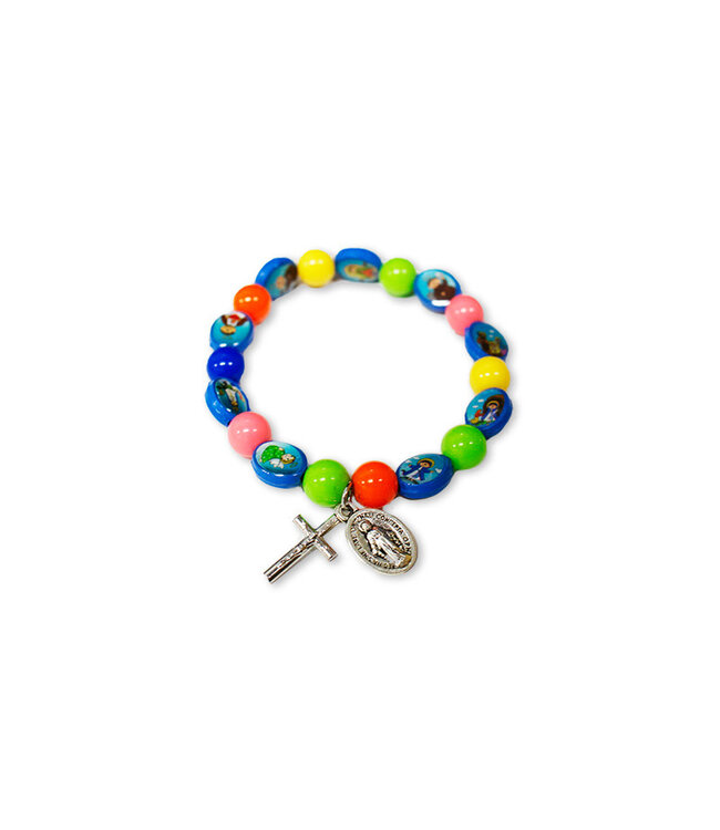 Multicolored bracelet of saints