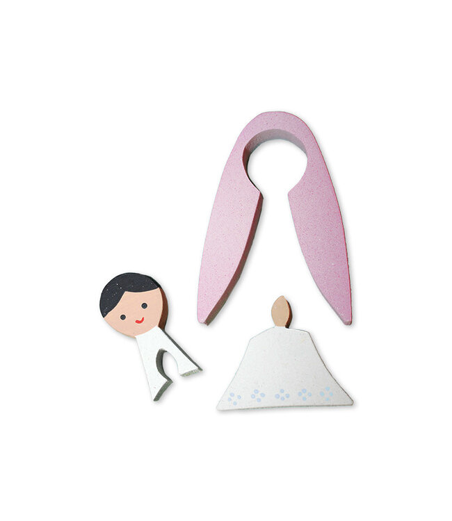 Mini casse-tête Vierge rose