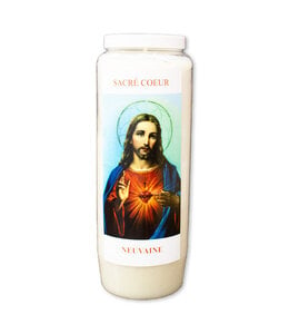 Chandelles Tradition / Tradition Candles Novena candle Sacred Heart of Jesus (French)