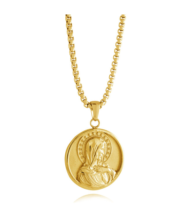 Italgem Pendentif rond Vierge Marie