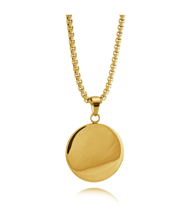 Italgem Virgin Mary round pendant