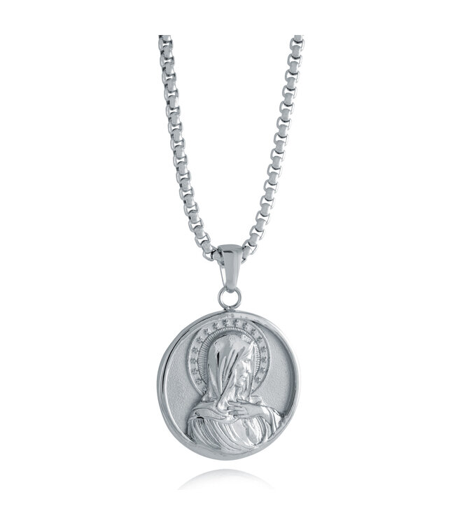 Italgem Round pendant Virgin Mary