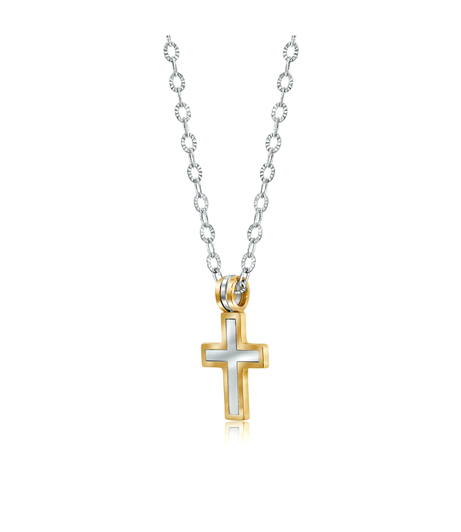 Italgem Polished cross necklace