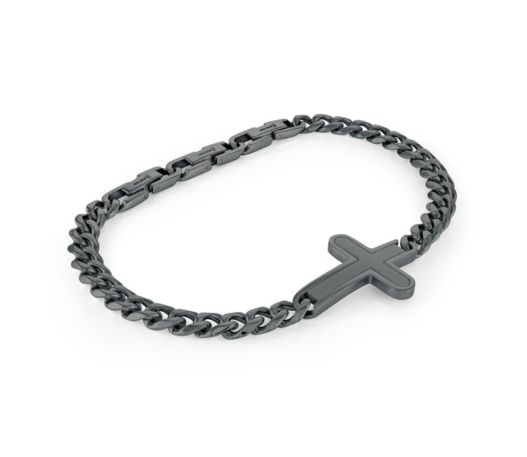 italgem-brushed-cross-bracelet
