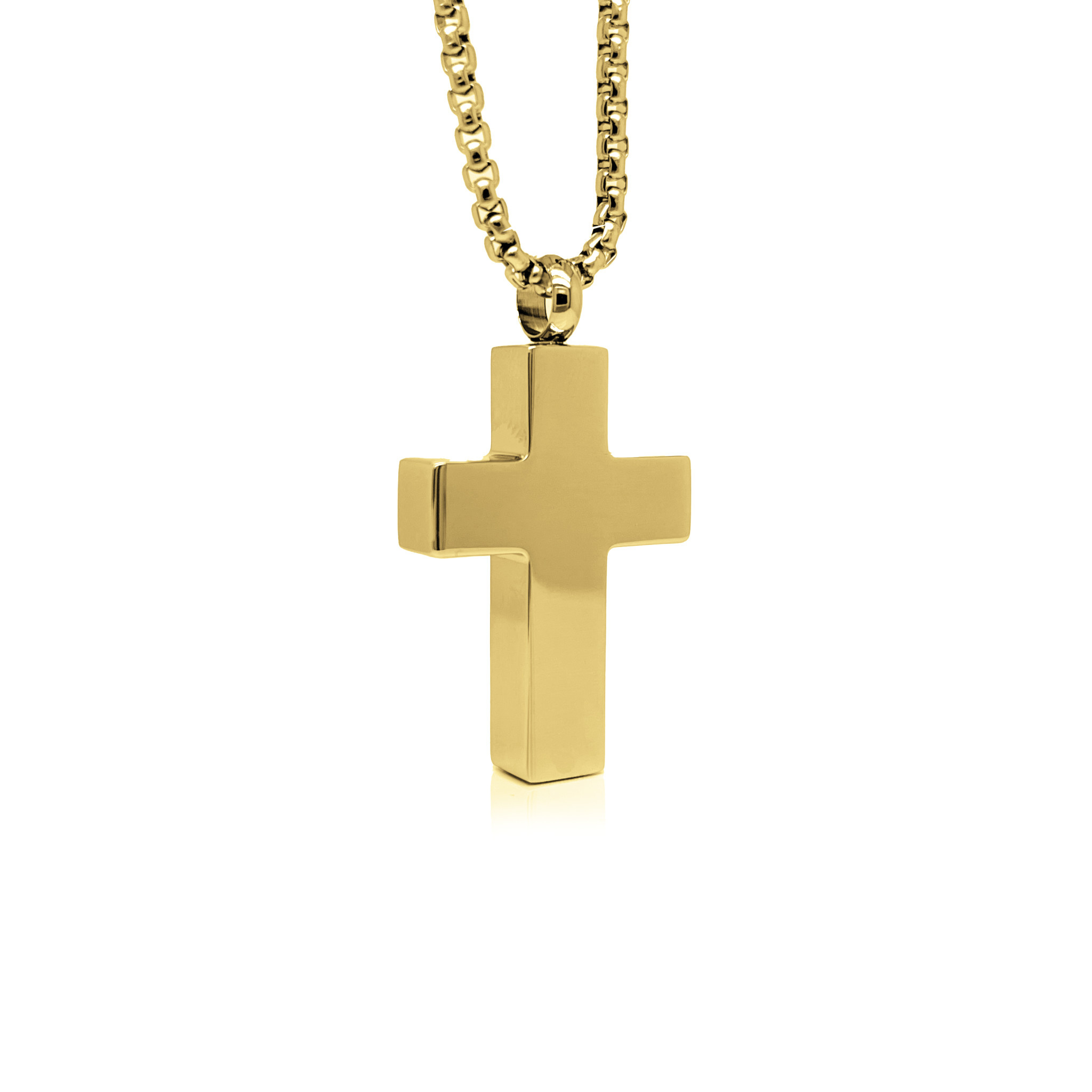 Collier Urne Funéraire Croix Ailes D’Ange – Pendentif Pour Cendres, Acier Inoxydable, Avec Entonnoir Et Sac