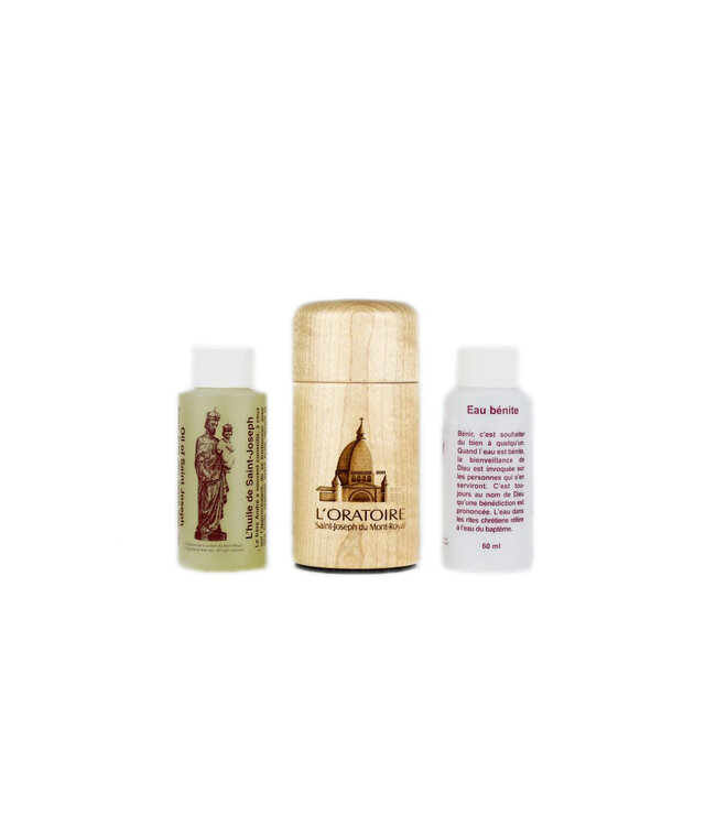 Holy Water and Oil Set (60 ml) (maple wood)