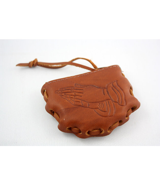 Leather rosary pouch (various themes)