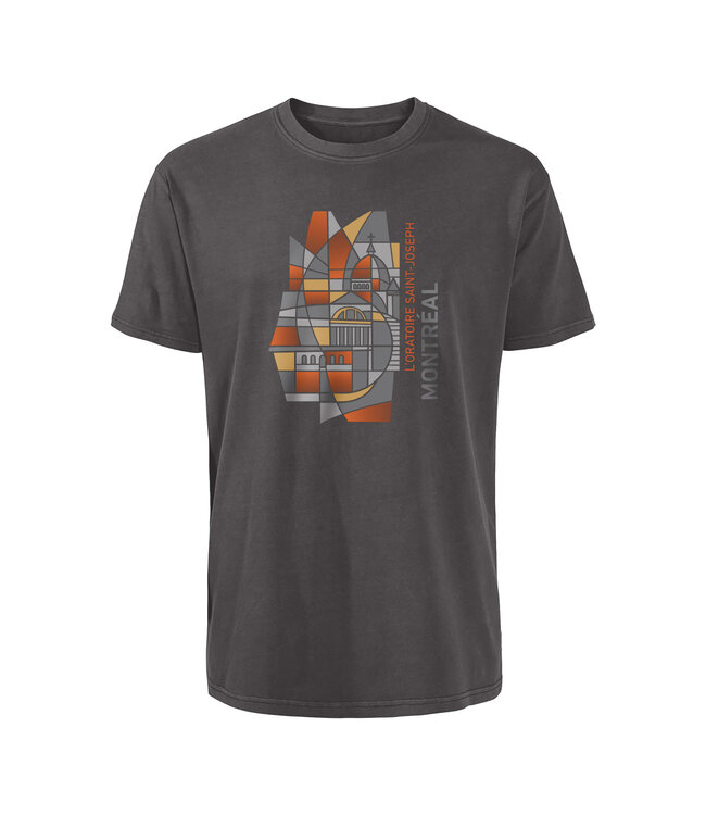 T-shirt Vitrail Gris Collection Vitrail Oratoire