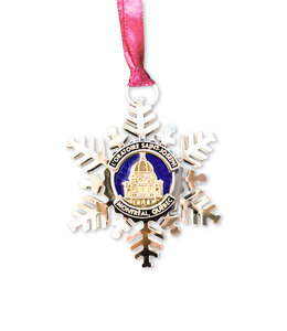 Oratory metal snowflake ornament