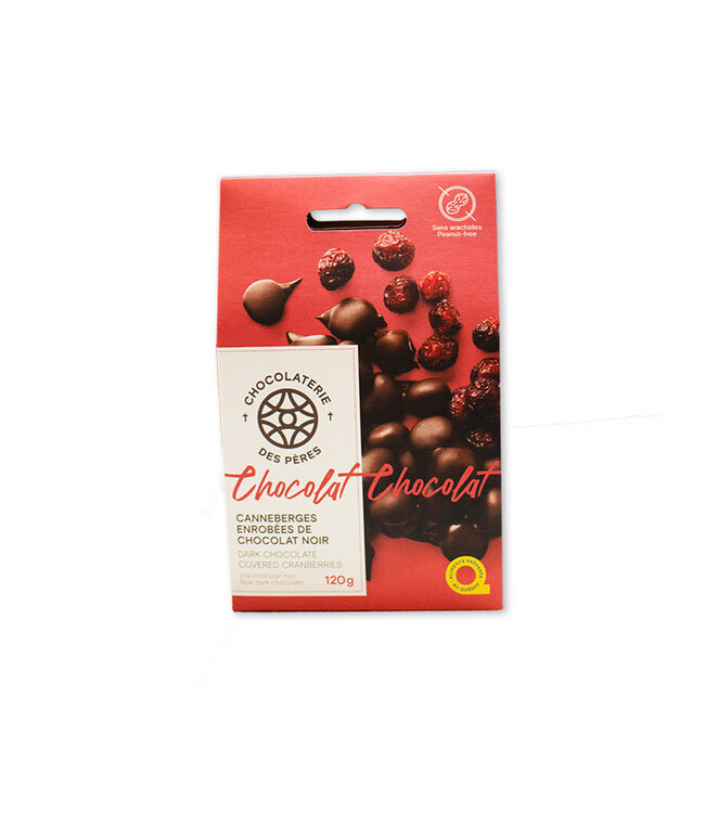 Chocolaterie des Pères Trappistes Boîte Maison Canneberges séchées choco noir (120g)