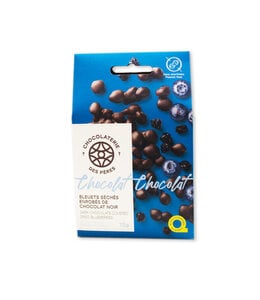 Chocolaterie des Pères Trappistes Boîte Maison Bleuets séchés choco noir (75g)