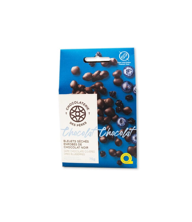 Chocolaterie des Pères Trappistes Boîte Maison Bleuets séchés choco noir (75g)