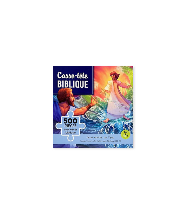 Bible puzzle: "Jésus marche sur la mer" 500 pieces (French)