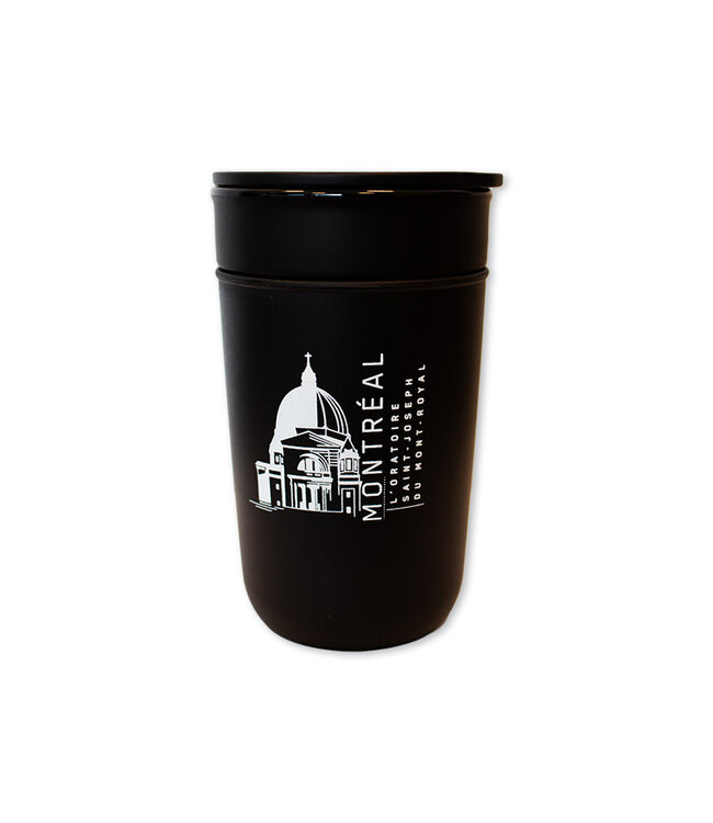 Tasse de sport noire collection Dôme