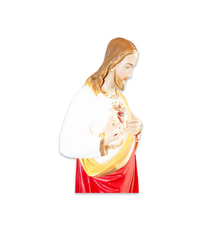 Sacred Heart of Jesus statue in plaster (61cm)