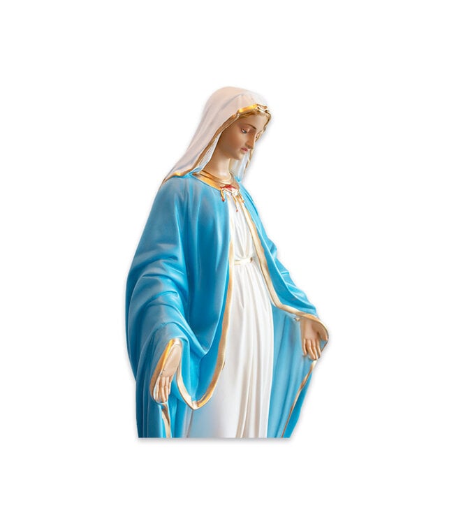 Statue Immaculée Conception plâtre naturel (61cm)