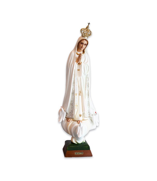 Statue Notre-Dame de Fatima résine (61cm)