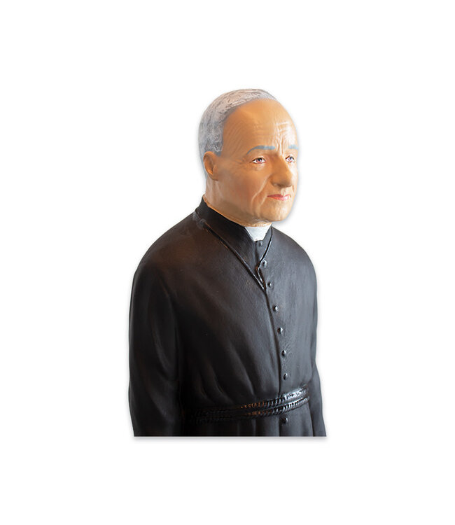 Statue saint frère André plâtre naturel (61cm)