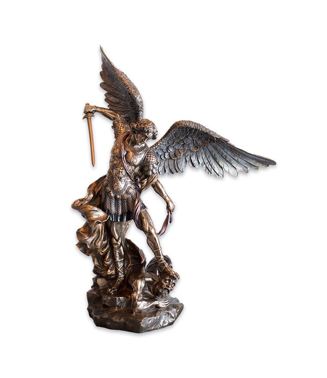 Statue saint Michel bronze (74cm)