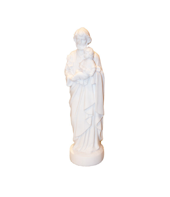Statue saint Joseph albâtre blanc (50 cm)