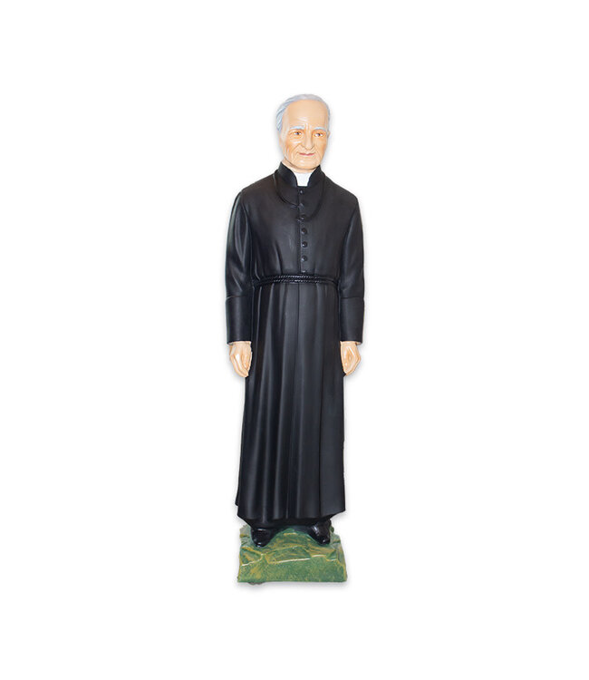 Statue saint frère André en plâtre naturel (81cm)