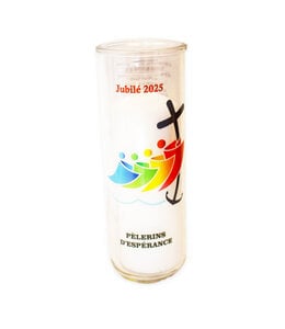 Chandelles Tradition / Tradition Candles Verre à lampion Jubilé 2025 - Pèlerins de l'espérance